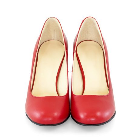 Pantofi dama de piele cu toc Stripes C22r - imagine 3