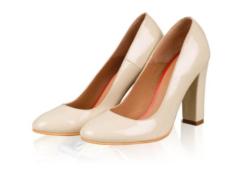 Pantofi dama de piele nude cu fundita masura 39 PE STOC - imagine 3