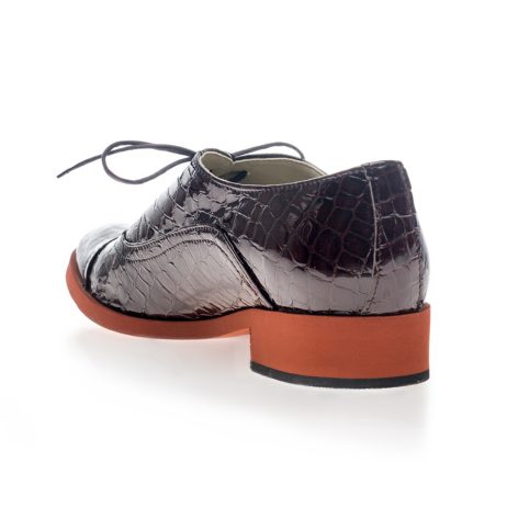 Pantofi oxford dama W12 croco - imagine 2