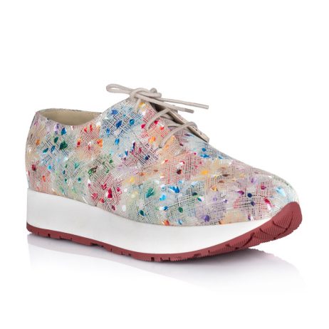 Pantofi sport dama W24 floral - imagine 2