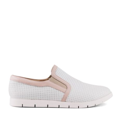 mocasini femei din piele naturala pantofi sport femei albi