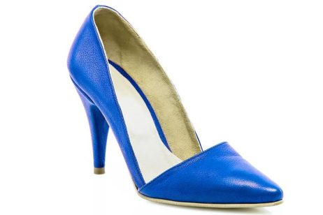 Pantofi stiletto dama piele naturala H1a - imagine 2
