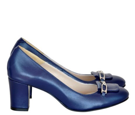 pantofi office pantofi piele naturala bleumarin