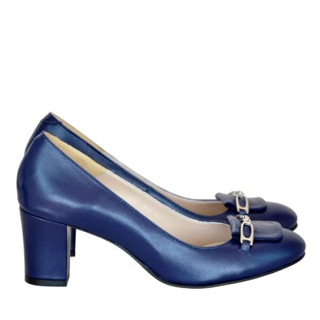 pantofi office pantofi piele naturala bleumarin