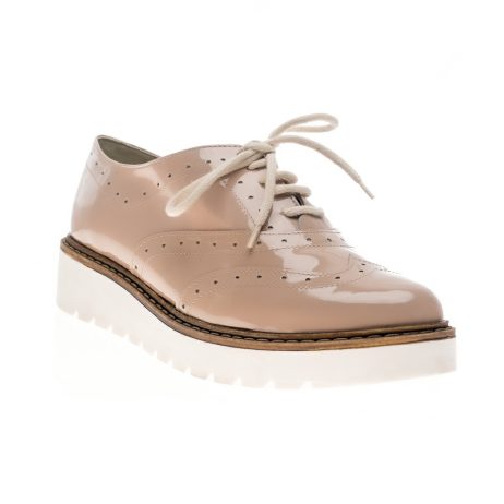 Pantofi oxford dama W5 blush - imagine 3