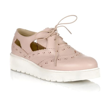 Pantofi oxford dama W17n decupati - imagine 2