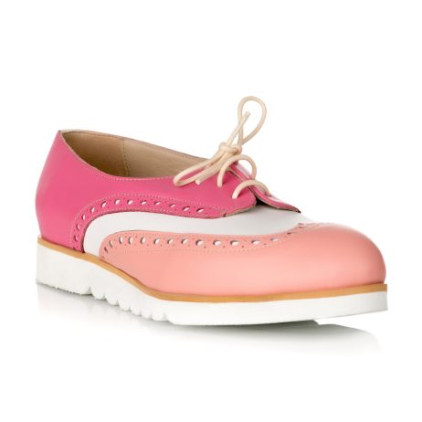Pantofi oxford dama R2 pink - imagine 3