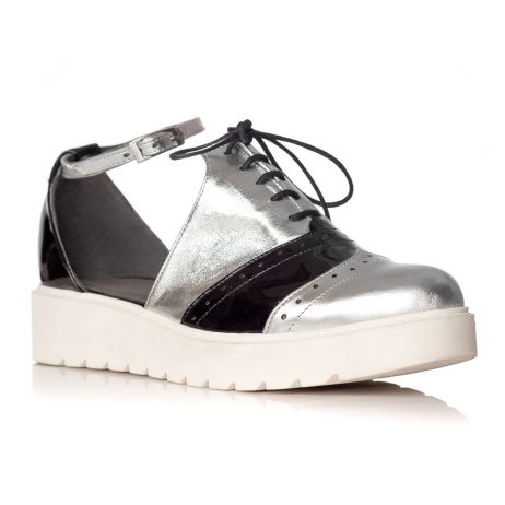 Pantofi oxford dama W21b decupati - imagine 2