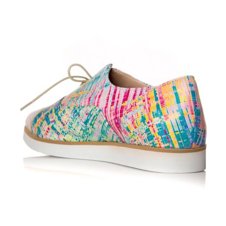 Pantofi oxford dama E1 paint - imagine 2