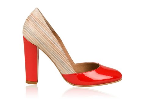 pantofi dama pantofi piele naturala rosu