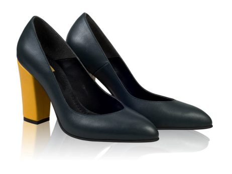 Pantofi stiletto dama de piele cu toc Fatid M11n - imagine 2