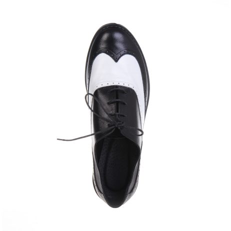 Pantofi oxford dama Black/White 11 - imagine 4