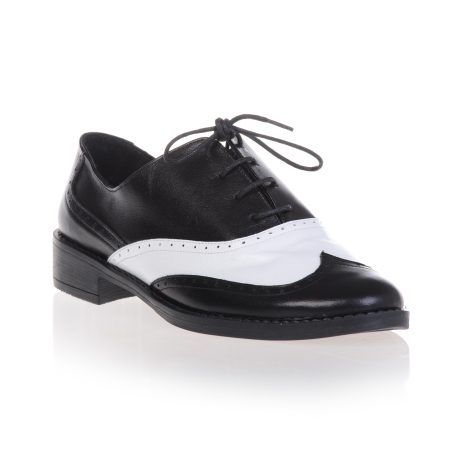 Pantofi oxford dama Black/White 11 - imagine 3
