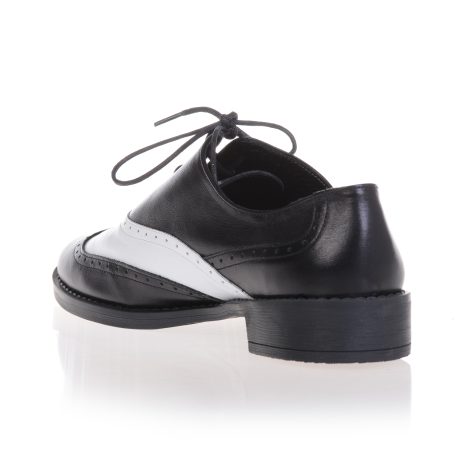 Pantofi oxford dama Black/White 11 - imagine 2