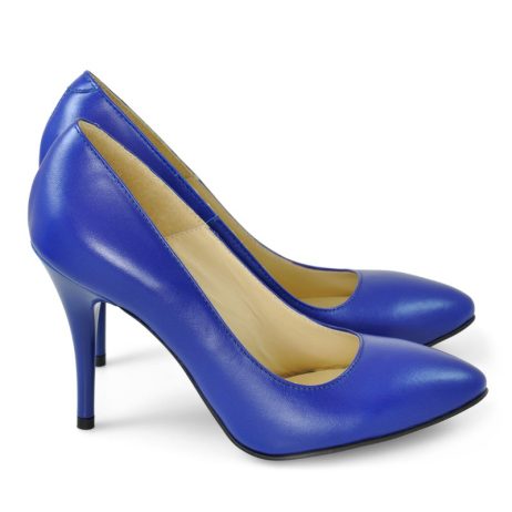 pantofi dama piele naturala incaltaminte la comanda pantofi albastru electric