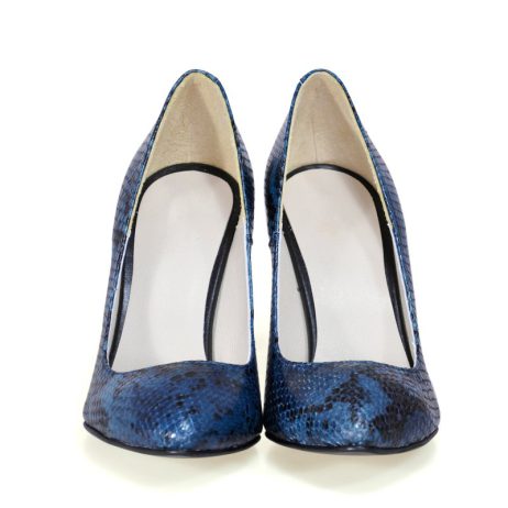 Pantofi stiletto dama de piele Snake C17a - imagine 2