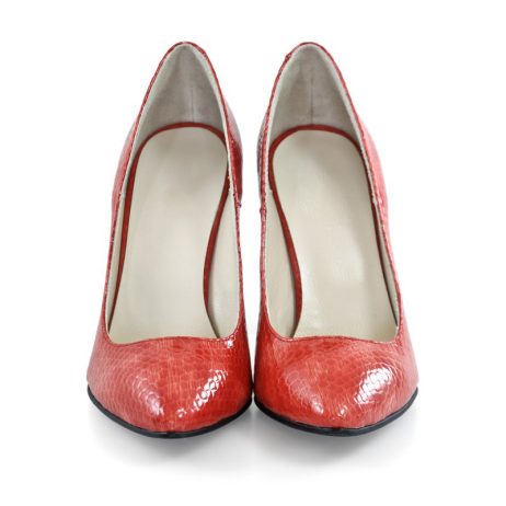 Pantofi stiletto dama de piele Snake C24 - imagine 2