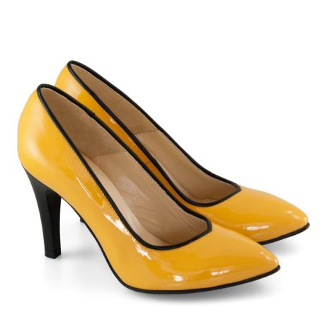 Pantofi stiletto dama de piele Contur C17 - imagine 5