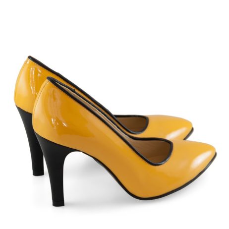 Pantofi stiletto dama de piele Contur C17 - imagine 4