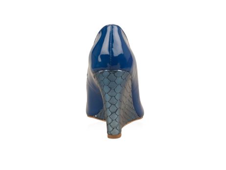 Pantofi dama de piele cu platforma PPM13 - imagine 3