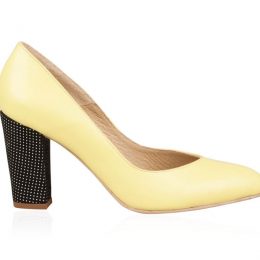 incaltaminte la comanda din piele naturala pantofi eleganti pantofi stiletto galben