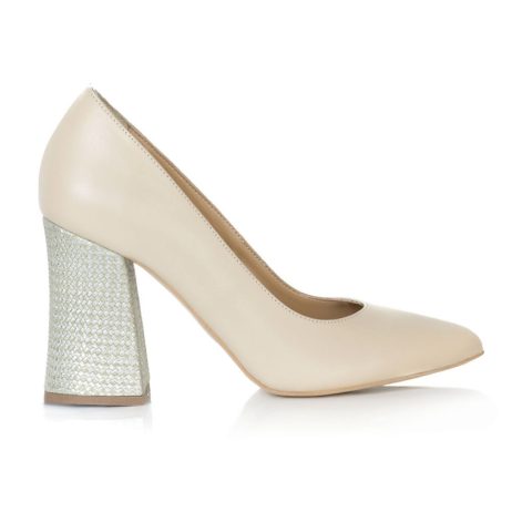 pantofi stiletto toc evazat