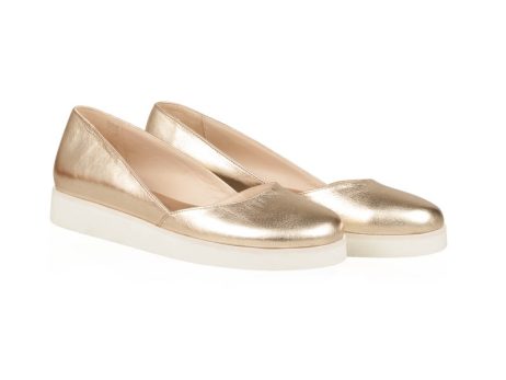 Pantofi balerini dama M20 gold - imagine 2