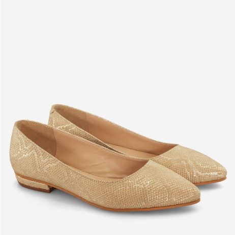 Balerini piele dama C4 gold - imagine 2
