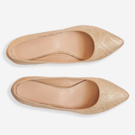 Balerini piele dama C4 gold - imagine 3