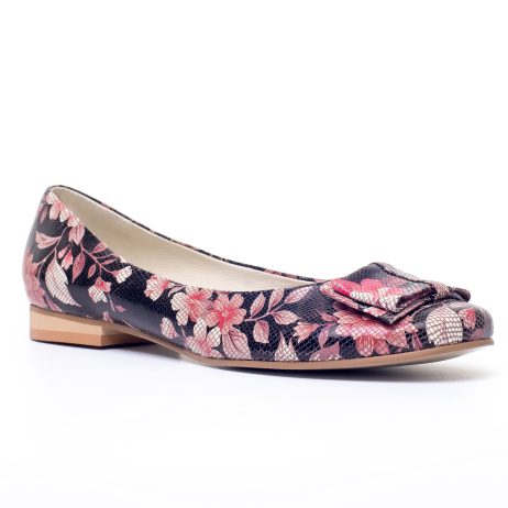 Balerini piele dama Flora cu fundita W2 - imagine 3