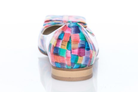 Balerini piele dama Chic Multicolor - imagine 3