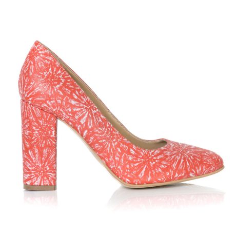 pantofi dama toc patrat pantofi dama model floral