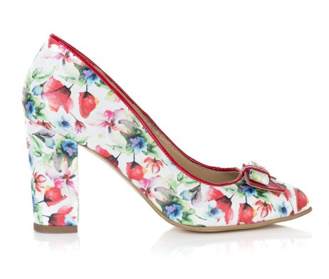pantofi dama flori pantofi dama cu fundida colorata