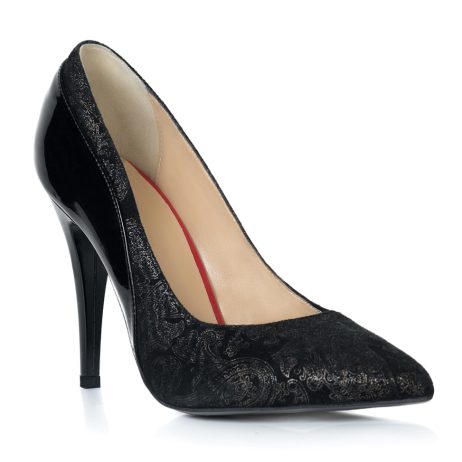 Pantofi stiletto dama de piele Ela B2 - imagine 2
