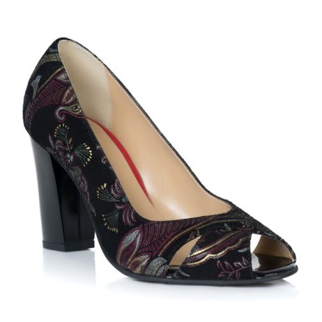 Pantofi dama decupati B1 leaves - imagine 2