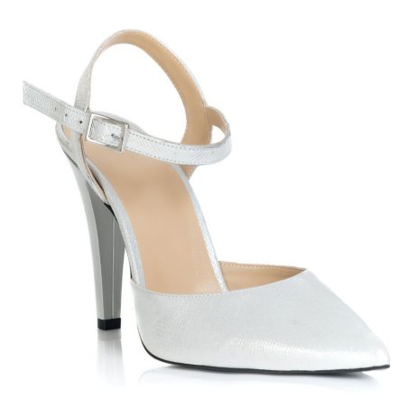 Pantofi piele naturala Lilybet B3 silver PE STOC masura 37 - imagine 2