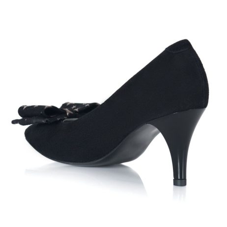 Pantofi dama de piele Mini Bow K1 - imagine 4