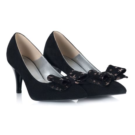 Pantofi dama de piele Mini Bow K1 - imagine 5