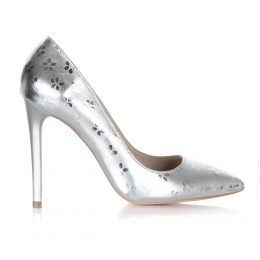 pantofi stiletto argintii pantofi argintii