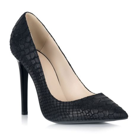 Pantofi stiletto dama de piele R16 snake - imagine 2
