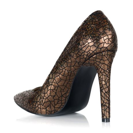 Pantofi stiletto dama de piele Stony - imagine 4