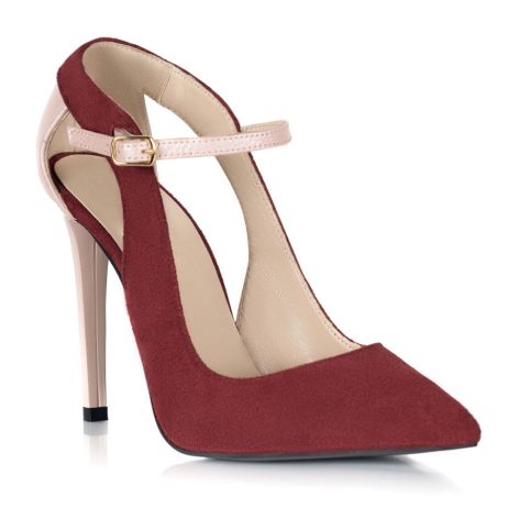 pantofi stiletto piele intoarsa pantofi eleganti