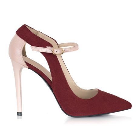 pantofi stiletto piele intoarsa pantofi eleganti