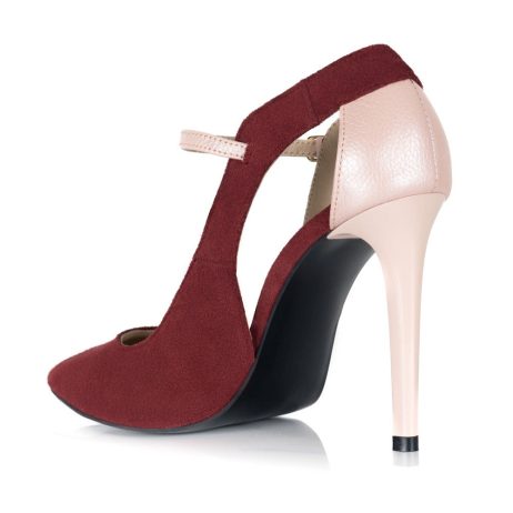 Pantofi stiletto dama de piele New Elegance r - imagine 4