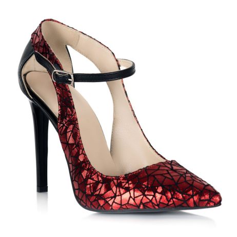 Pantofi stiletto dama de piele Elegance Visio - imagine 2