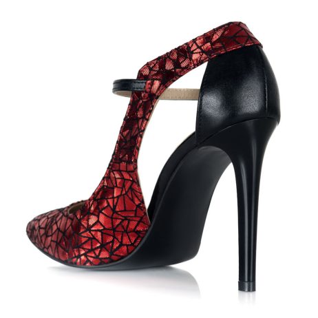 Pantofi stiletto dama de piele Elegance Visio - imagine 4