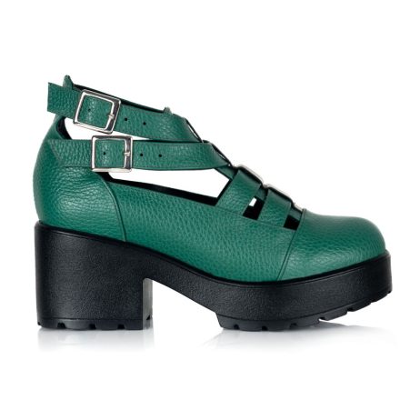 sandale vintage sandale retro sandale piele sandale verzi