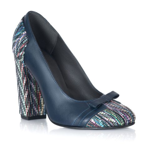 Pantofi dama de piele Dina fundita W53 - imagine 2