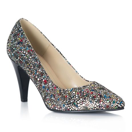 Pantofi dama de piele Mini Stones - imagine 2