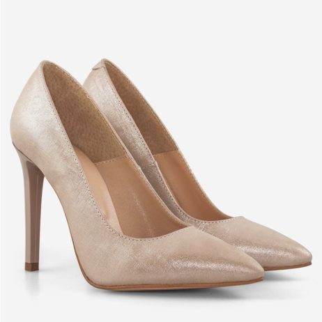 Pantofi stiletto dama de piele C09 - imagine 3